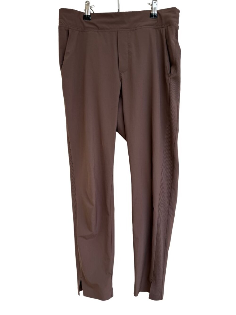 Athleta Brooklyn Ankle Pant Brown Zip Pockets Size 4